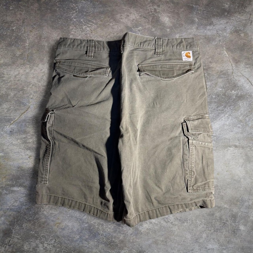 Carhartt Relaxed Fit Cargo Shorts Mens 40 Green Workwear Utility Y2K